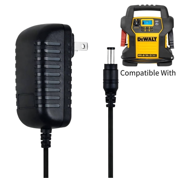 K-MAINS AC/DC Adapter Charger Compatible With Dewalt DXAEJ14 Jump Starter 1400 Peak Amp Supply