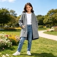 thumbnail image 4 of Hoodie for Girls Long Sleeve Athletic Breathable Sweatshirt with Pockets Cute Clothes, 4 of 6