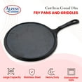 thumbnail image 6 of Alpine Cuisine Round Comal Cast Iron 10 Inch Seasoned Coating Black with Durable Single Handle – Comfortable Comal For Cooking, Even Heating & Versatile Kitchen Cookware Color Sleeve Bag Packing, 6 of 8