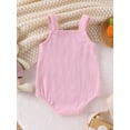 thumbnail image 3 of Suealasg Newborn Girls Bodysuit Baby Easter Clothes Sleeveless Bunny Carrot Embroidery Jumpsuit 3M 6M 9M 12M 18M Infant Summer One Piece Romper Overalls, 3 of 9