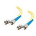 Duplex Single Mode Patch - C2G 3m ST-ST 9/125 Duplex Single Mode OS2 Fiber Cable - Yellow - 10ft - patch cable - 10 ft - yellow