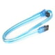 thumbnail image 5 of Cable de datos SATA 3.0 azul transparente de estado sólido para transmisión de datos de computadora PC (recto y codo), 5 of 10