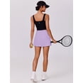thumbnail image 3 of PINSPARK Tennis Skirts for Women V-Waisted Athletic Skort Quick Dry Golf Skirts with 2 Pockets Shorts, 3 of 6
