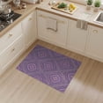 thumbnail image 2 of ODIKA 3'x5' Washable Area Rug Pink Purple Mauve Pastel Repeating Symmetry Detail Formal Throw for Hallway, Laundry Room, Non-Slip, Flatweave, Easy Care, 2 of 7
