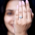 thumbnail image 5 of Rosec Jewels Certified Lab Grown 3 Carat Diamond Engagement Ring for Women - EF-VS Quality - Gift For Special Occasion, 18K White Gold, US 6.50, 5 of 8