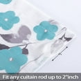 thumbnail image 5 of DSstyles Sheer Curtains Print Flower Tier Curtains Kitchen Curtains for Small Half Window Farmhouse Window Treatment Sets for Bathroom, 5 of 9