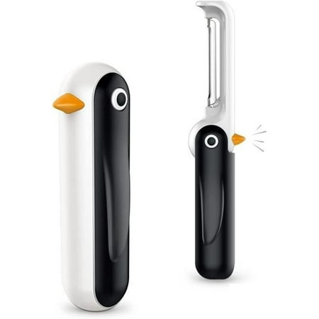 

Creative en forma de pingüino plegable holgazanes de pelado portátiles for pelado verduras multifunción herramienta de cocina duradera for vegetales de frutas Pelador de verd