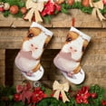thumbnail image 6 of Defioc Cartoon Guinea Pig for Christmas Stockings 18" Personalized Holiday Stocking for Family, Farmhouse Decor, Xmas Tree Decoration, 1 Pack, 6 of 7