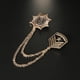 thumbnail image 4 of de Vintage Insignia de Estrella Broche Cosplay Ramillete, 4 of 9