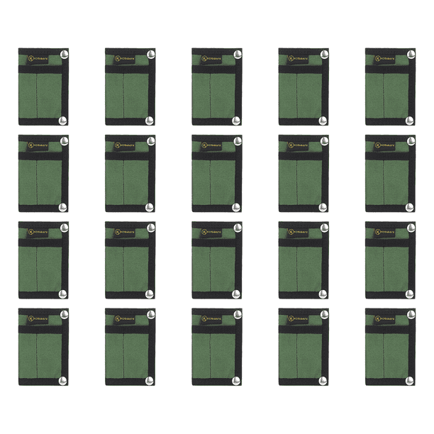 Cartera EDC Molle Wdftyju de 20 piezas estuche para tarjetas monedero de caza verde