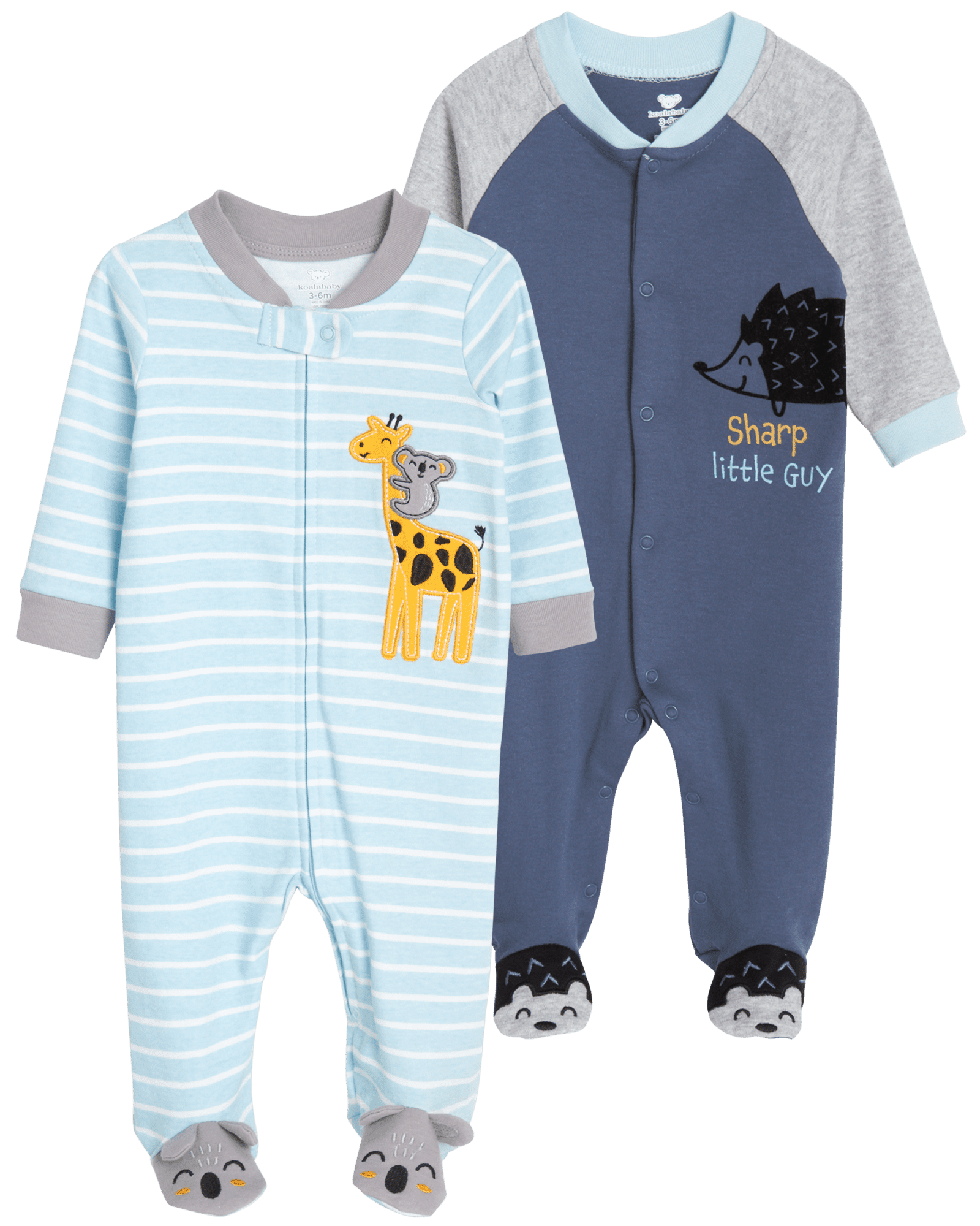 Koala Baby Boys Blanket Sleeper 2 Pack Take Me Home Sleep n Play Bodysuit Footie Pajamas