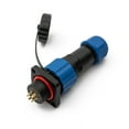 thumbnail image 3 of Sp16 Square Panel Mount Ip68 Waterproof Plug & Socket Circular Connector 2-9Pin, 3 of 9