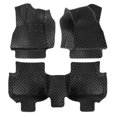 thumbnail image 2 of Floor Mats Customed For 2016-2019 Audi Q7 5-Seats 1st & 2nd Row Liner All Weather PU Leather Protector Accessories, 2 of 10