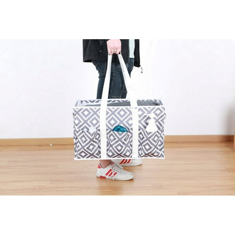 Mainstays Portable Collapsible Laundry Tote with Handles Walmart