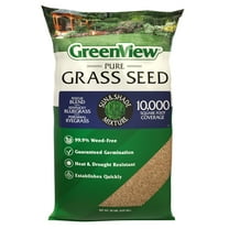 GreenView Pure Grass Seed Sun & Shade Mixture, 20 lb. Bag – Covers up to 10,000 sq. ft.