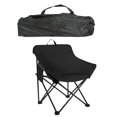 thumbnail image 1 of Silla plegable para acampar perfecl portátil tela Oxford Negro L, 1 of 8