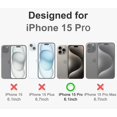 thumbnail image 6 of for iPhone 15 Pro Case Clear with Stand [360° Rotatable Magnetic Ring Holder Kickstand] Soft TPU Bumper Glitter Electroplated Shockproof Thin Slim Phone Case for iPhone 15 Pro, Black, 6 of 12