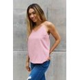 Sweet Lovely By Jen Full Size Scalloped Cami in Rosewood