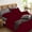 Ivory, variant on 1 Pcs Duvet Cover 100% Egyptian Cotton 1000 Thread Count with Zipper Closure & Corner Ties - Super King Plus Size (120" x 120") Inch, Burgundy Stripe