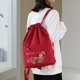 thumbnail image 5 of Mochila con cordón para mujer, bolsa plegable para Fitness, bolsa de natación, mochila de Yoga, 5 of 6