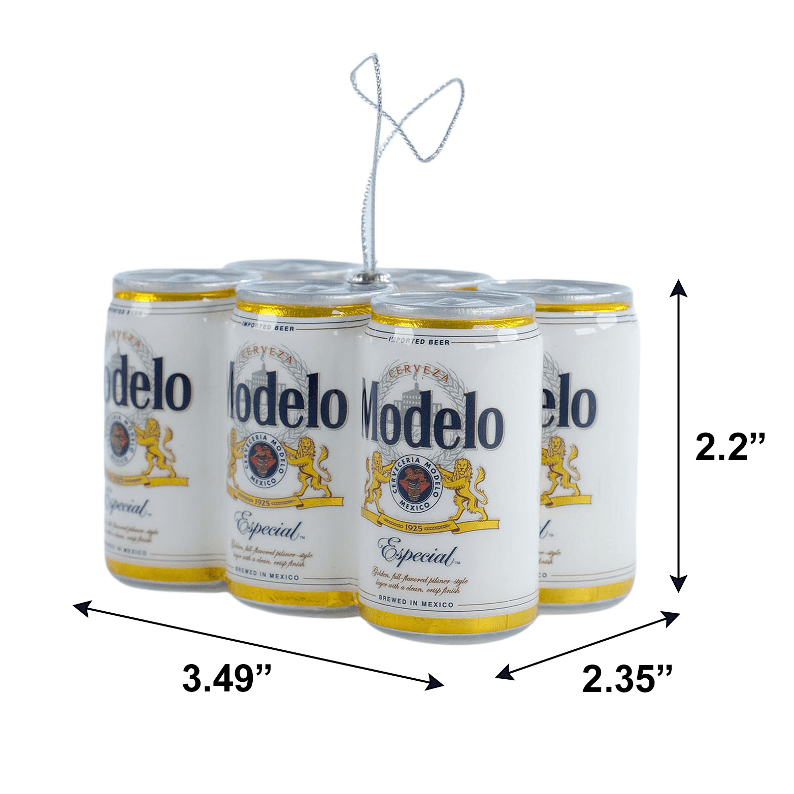 Modelo Especial Six‑Pack Figural Christmas Tree Ornament