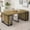 Oak, variant on Modern Wood Dining Table, Space-Saving Dining Table for Kitchen/Dining Room/Living Room, Seats 2-10 People, Oak