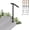 1-2 Steps, variant on 1-2 Step Single Post Handrail-Outdoor Stair Rail- Single Post Wrought Iron Handrail with DIY Tool Kit, 38" H Black Hand Rail Powder Coating for Concrete Steps or Wood Stairs