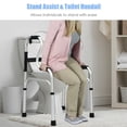 thumbnail image 2 of Costway One-button Folding Walker Aluminum Walking Frame w/ Adjustable Height, 2 of 12