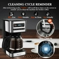 thumbnail image 6 of Programmable Coffee Maker 12 Cup with LED Display, 4 Brew Strengths, Iced Coffee Mode, 24H Timer & Auto Shutoff for Home Office, 6 of 8