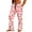 Pink4, variant on Talentlend Men's Valentine's Day Pajamas Casual Loose Lightweight Pants Plaid Lounge Sleepwear Trousers with Pockets