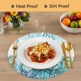 thumbnail image 4 of Ocean Green Octopus Round 15 Inch Placemats Set of 6, Coastal Coral Beach Nautical Starfish HeatResistant Non Slip Place Mats for Dining Table, Wipeable Braided Kitchen Table Mats for Housewarming, 4 of 9