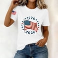thumbnail image 5 of Levmjia Women's 4th of July T Shirt USA Flag Print Casual Crew Neck Short Sleeve Patriotic Top Loose Fit Summer Tee for American Independence Day, 5 of 6