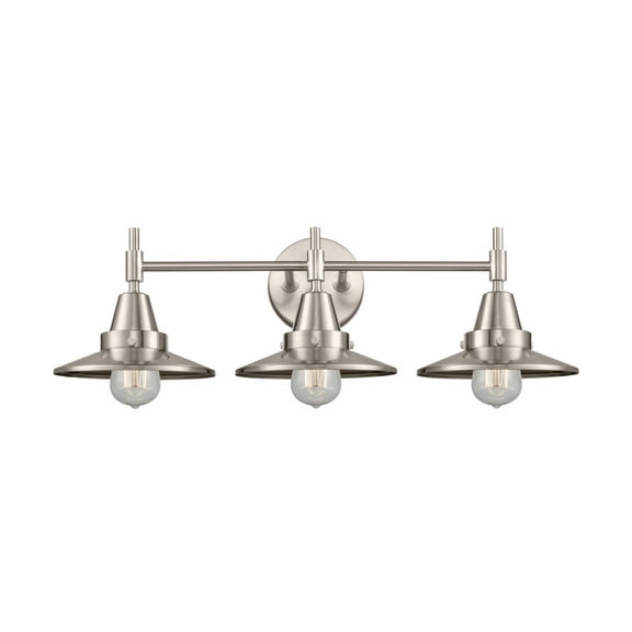 Innovations 447-3W-SN-M2-SN Caden 3 Light 26 inch Bath Vanity Light, Satin Nickel