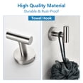 thumbnail image 3 of 6 - Piece Stainless Steel Bathroom Towel Rack Set Wall Mount, 3 of 9