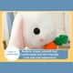 thumbnail image 5 of [Gris Venus-22cm] Juguete de peluche Orejas largas Conejo Zanahoria Pequeño Conejo Blanco Muñeca Almohada Grande Lindo Muñeca de Trapo ANGGREK  Otros, 5 of 8