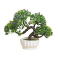 thumbnail image 2 of HongHeng Artificial Small Plant 1pc Fake Flower Potted Plant Bathroom for Indoor Decor Window Tabletop office Colorful, 2 of 6