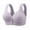 Purple Bra for Women, variant on Lift and Support Push-Up Bra Soft Cup Bra Wireless Lace Cleavage Bra Breathable Everyday Bras Front Closure Secure Fit Bra for Women Plus Size Bralette Purple 46