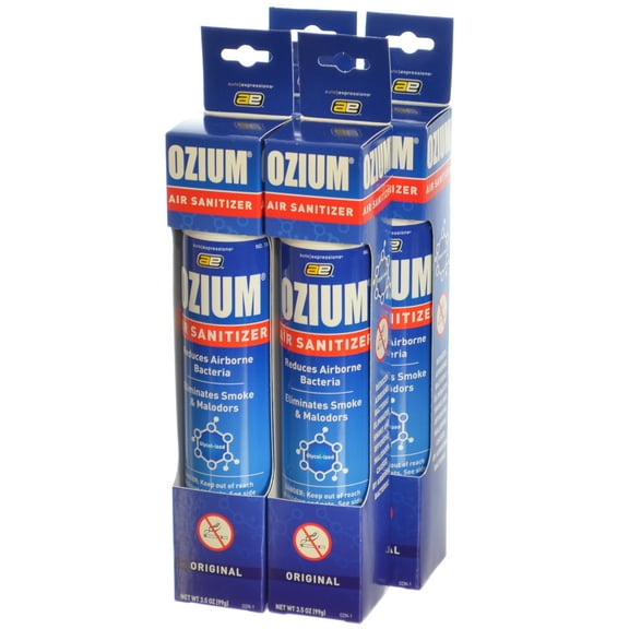Ozium Smoke & Odor Eliminator Air Sanitizer / Freshener 3.5oz ORIGINAL - 4 PACK