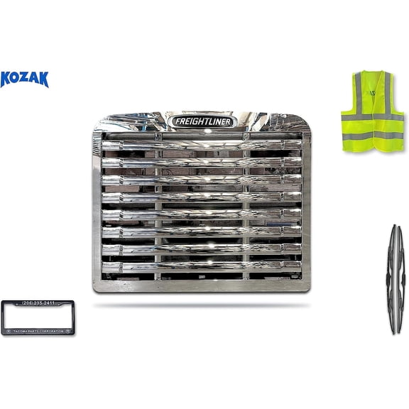 KOZAK Grille with Bug Screen for Semi Truck Compatible with Freightliner FLD 112 1992-2003