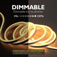 thumbnail image 3 of UTAH-LED Neon Rope Light, 32ft Dimmable Commercial Neon Strip Light Outdoor Waterproof,ETL Listed Warm White LED Rope Lights for Supermarket,High Building, Celebration,110-120V, 3 of 4
