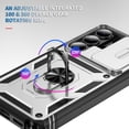 thumbnail image 5 of for Samsung Galaxy S26+ 3-in-1 Phone Case with Slide Camera Cover, Build in 360° Rotating Ring Stand, Military Grade Protective Shockproof Heavy Duty Phone Case for Samsung Galaxy S26+,A, 5 of 9