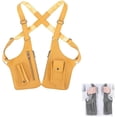 thumbnail image 1 of Premium Leather Adjustable Bag,Adjustable Underarm Shoulder Bag for Men, Anti-Theft Hidden Storage Multi-pocket,Yellow, 1 of 7