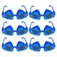 thumbnail image 3 of Shark Accessories Triangular Shark Design Outdoor Activities Kids Blue Plastic for Gift 6Pcs, 3 of 4