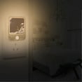 thumbnail image 2 of Yayeee 2-Pack Plug in LED Night Lights with Light Sensors Motion Detectors, Sitting on The Moon, 2 of 7