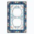 thumbnail image 2 of Metal Light Switch Plate Cover Colorful Flower Heart Mandala Tile Pattern TIL036, 2 of 13