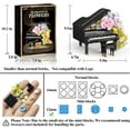 thumbnail image 5 of Mini Building Blocks Piano Flowers Set for Adults, Grand Piano Flower Bouquet Botanical Collection Light Model Gift Ideas/Home Office Decor, 5 of 6