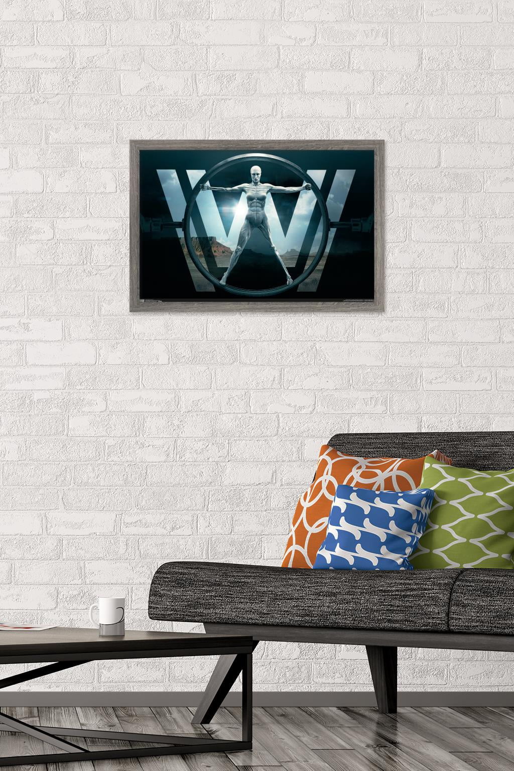 Westworld - Key Art Wall Poster, 14.725" x 22.375", Framed