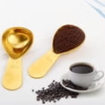 thumbnail image 4 of 4 Pieces Coffee Scoop Stainless Steel Coffee Scoops Short Handle Tablespoon Measuring Spoons for Coffee Tea Sugar Flour (Golden), 4 of 12