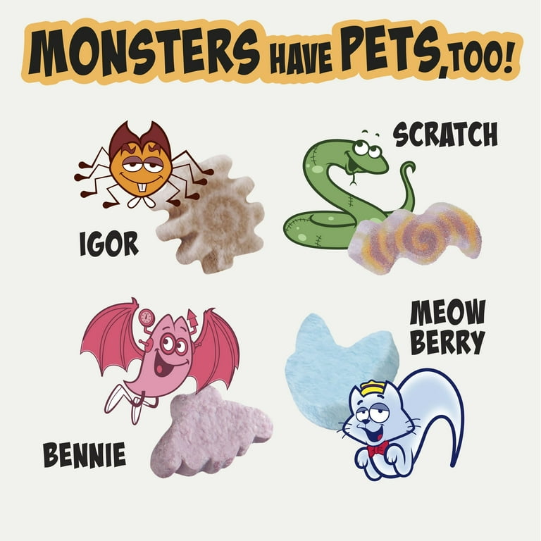Monsters' Frightful Friends Cereal with Monster Pet Marshmallows, Family  Size, 16 oz
