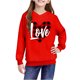 thumbnail image 5 of Sudadera con capucha y estampado de corazón de San Valentín, sudadera de manga larga para niños y niñas, chaqueta para niñas de talla mediana y grande., 5 of 7